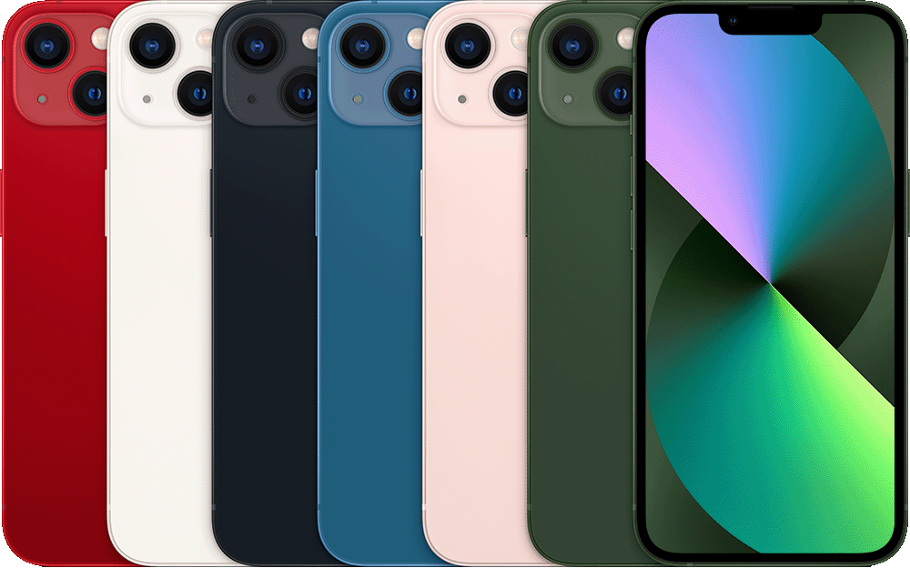 iPhone 13 — все доступные цвета