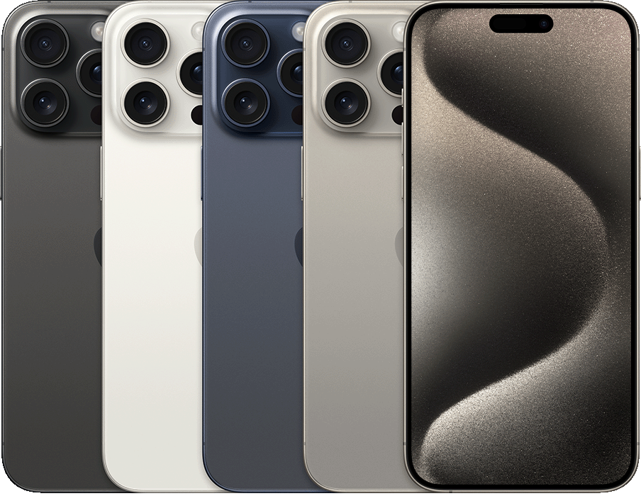 iPhone 15 Pro — все доступные цвета