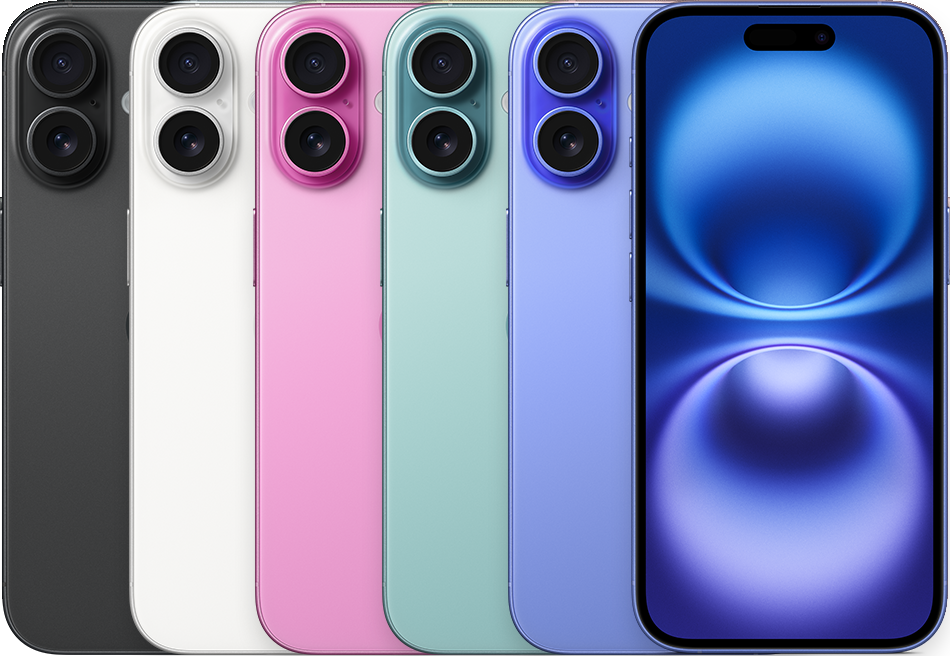 iPhone 16 — все доступные цвета